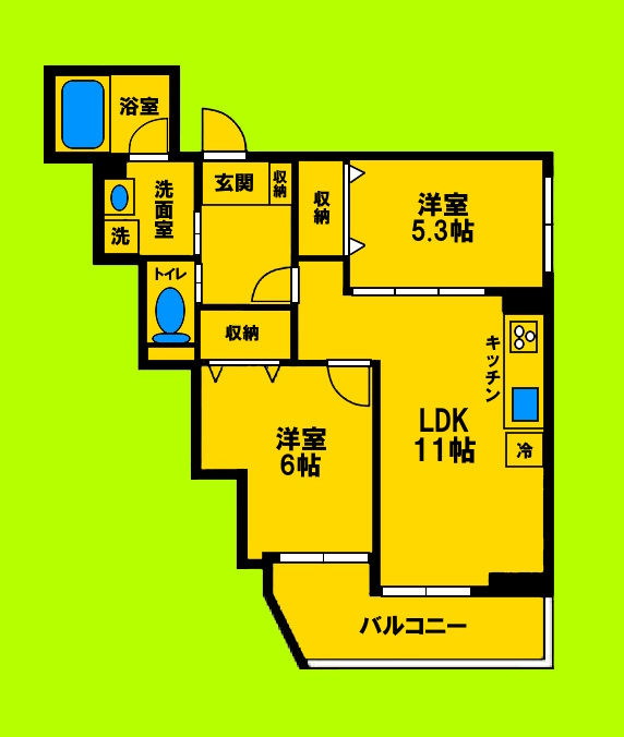 ゆとりある室内空間と生活動線にこだわった間取りです♪