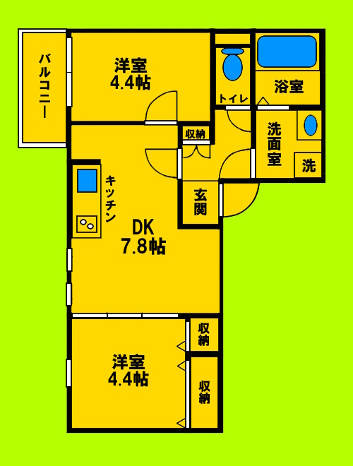 1階の間取り図