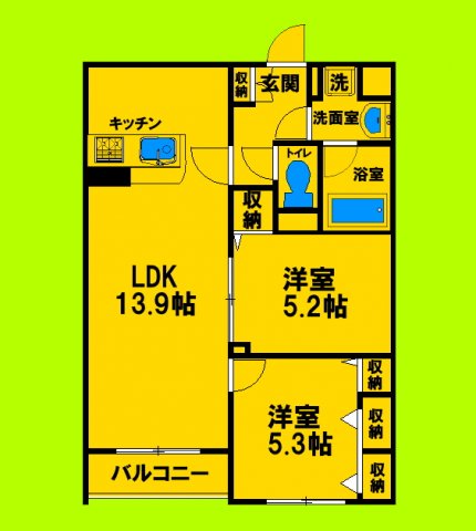 ゆとりある室内空間と生活動線にこだわった間取りです♪