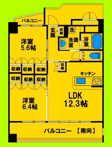 6階の間取り図