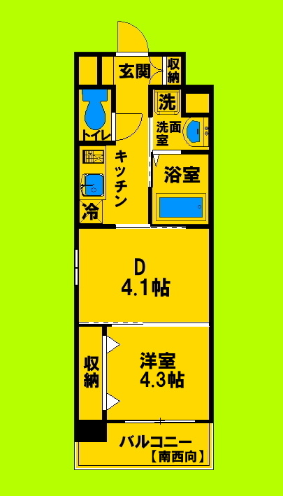 6階の間取り図