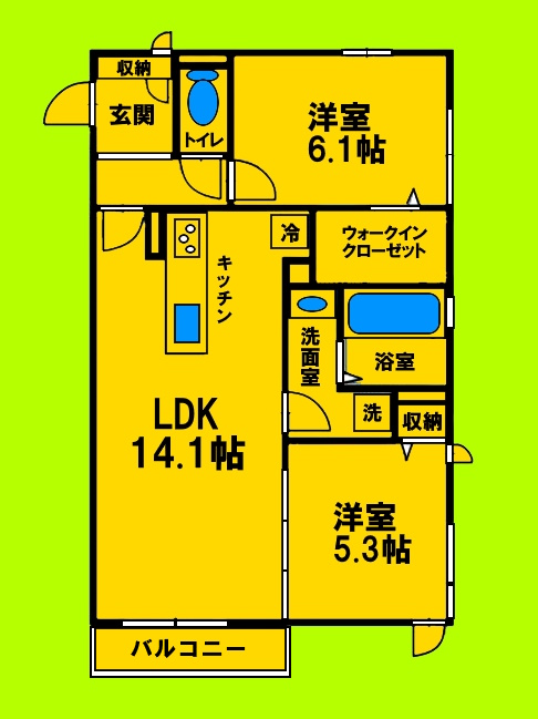 ゆとりある室内空間と生活動線にこだわった間取りです♪