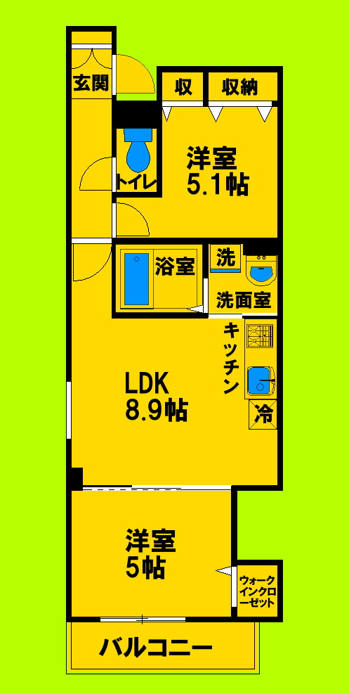 ゆとりある室内空間と生活動線にこだわった間取りです♪