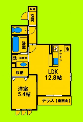 1階の間取り図