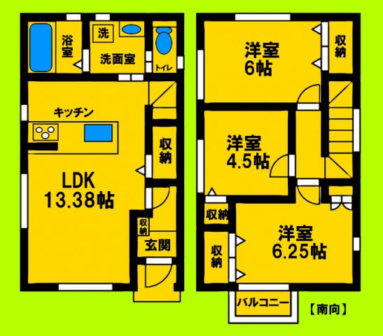 ゆとりある室内空間と生活動線にこだわった間取りです♪