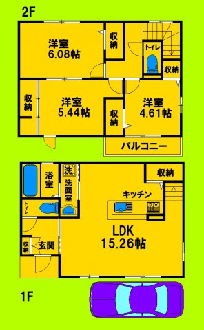 ゆとりある室内空間と生活動線にこだわった間取りです♪
