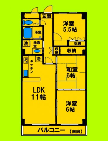 ゆとりある室内空間と生活動線にこだわった間取りです♪