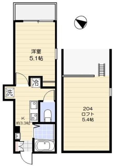 2階の間取り図