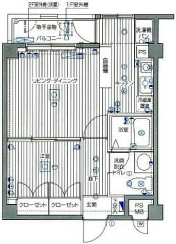 2階の間取り図