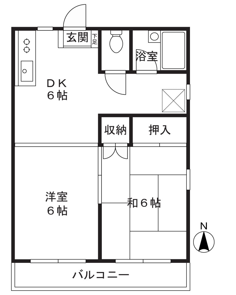 ※反転タイプのお部屋です。