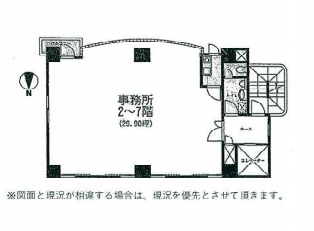 事務所として各階1フロアと使い勝手の良い間取です。