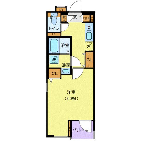 2階の間取り図