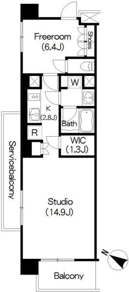 6階の間取り図