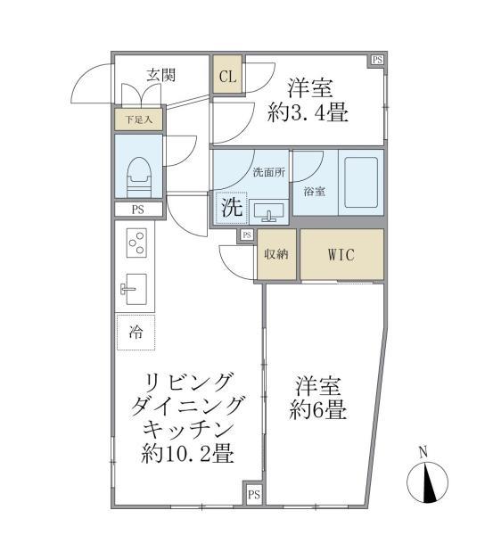 2階の間取り図