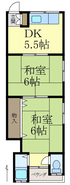 2階の間取り図