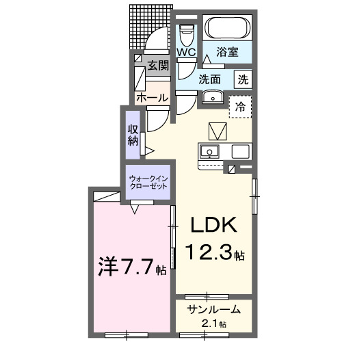 1階の間取り図