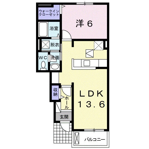 1階の間取り図