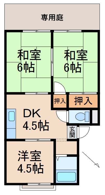 1階の間取り図