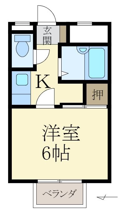 2階の間取り図