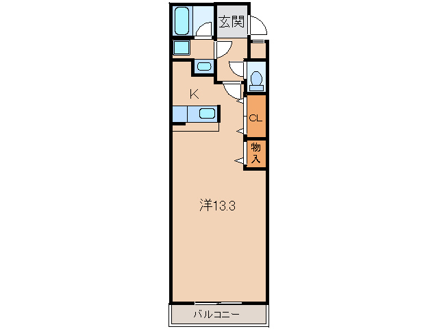 2階の間取り図