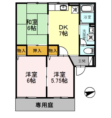 1階の間取り図
