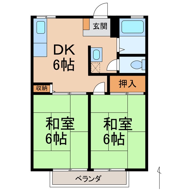 2階の間取り図
