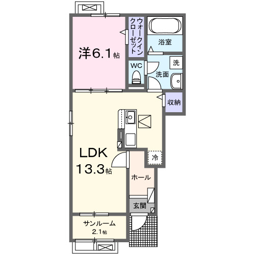 1階の間取り図