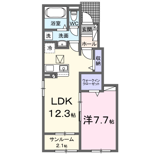 1階の間取り図