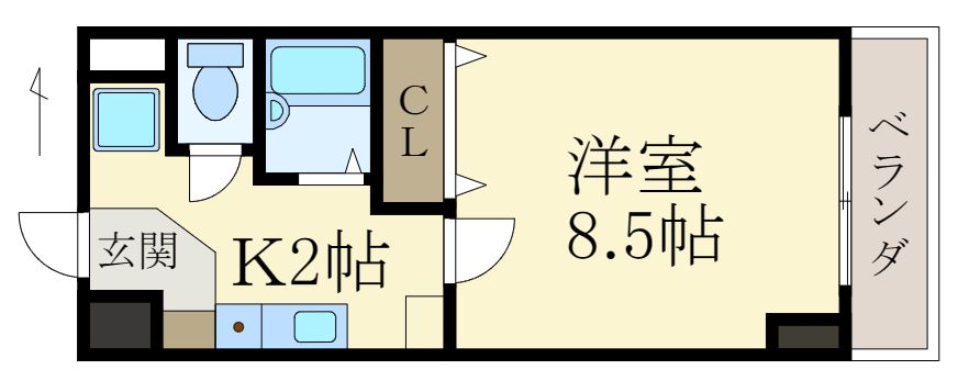 2階の間取り図