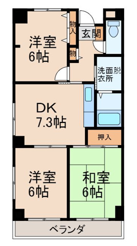2階の間取り図