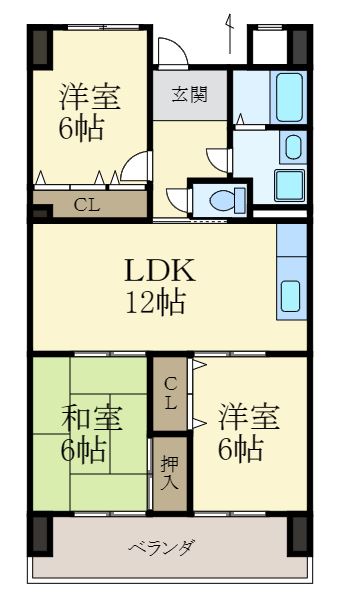 4階の間取り図