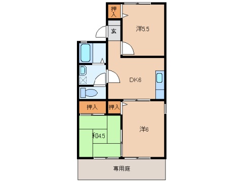 1階の間取り図