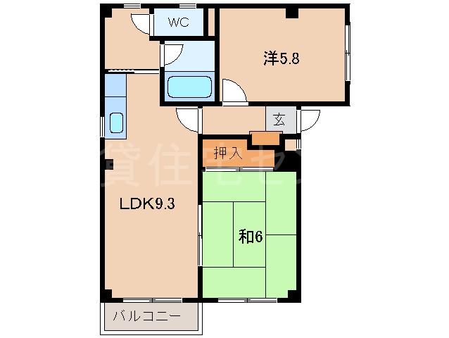 3階の間取り図