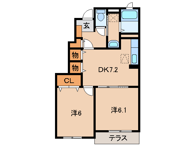 1階の間取り図