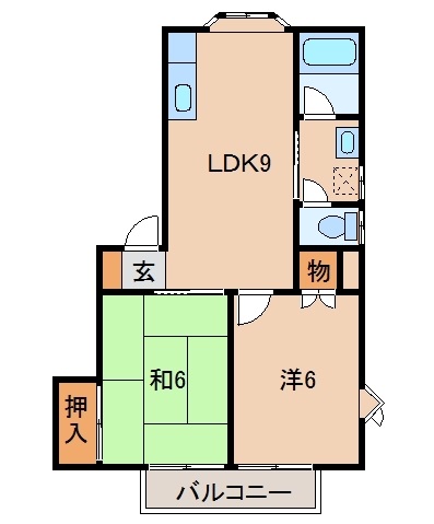 2階の間取り図