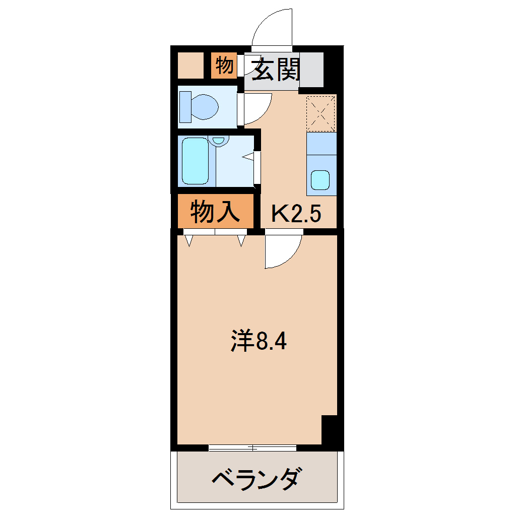 2階の間取り図