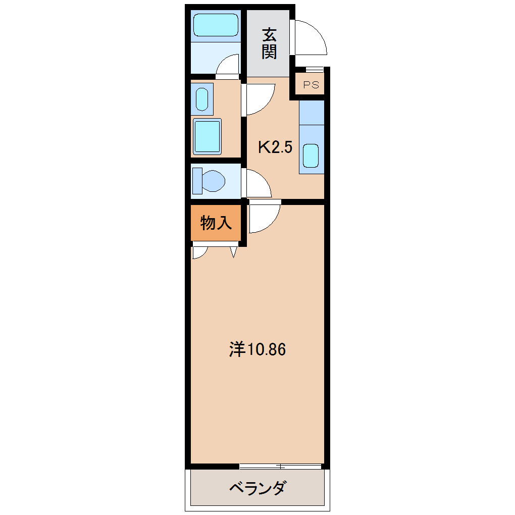 2階の間取り図