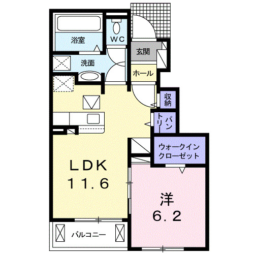 1階の間取り図