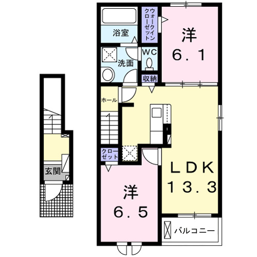 2階の間取り図