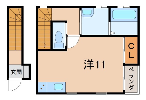 2階の間取り図