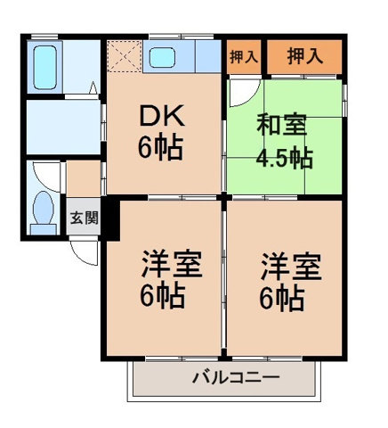 2階の間取り図