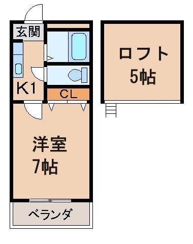 2階の間取り図