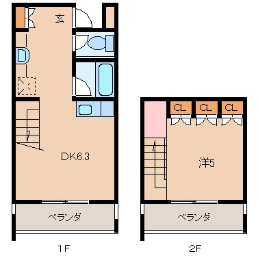 2階の間取り図