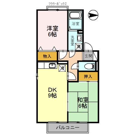 2階の間取り図