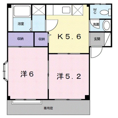 1階の間取り図