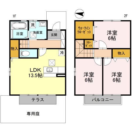 1階の間取り図