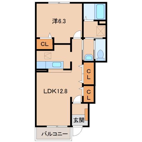 1階の間取り図