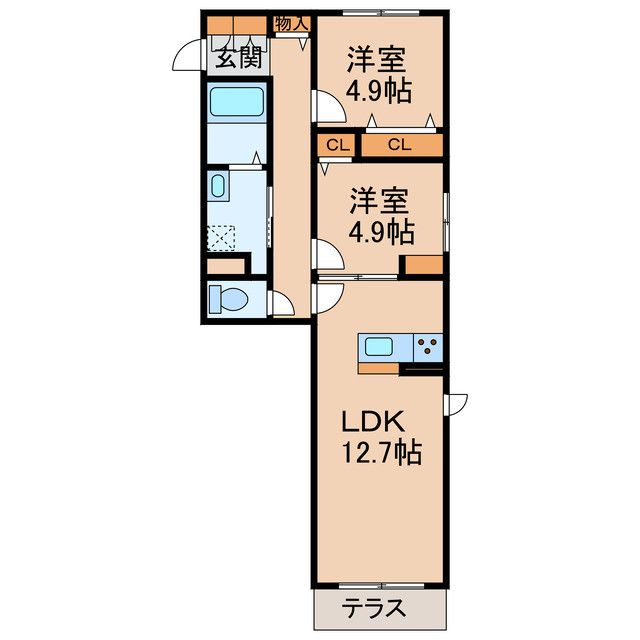 1階の間取り図