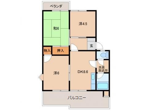 2階の間取り図