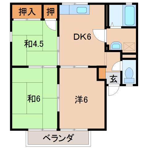 2階の間取り図